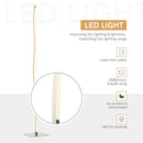 Lampada a LED da Terra a Stelo 144 cm 12W Bianco Caldo Argento