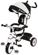 Passeggino Triciclo con Sedile Girevole 360° Juventus Bianco e Nero
