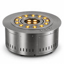 Camino a Vapore Acqueo 3D ROUND3D350 Ø35x17 cm Controllo in App in Acciaio Inox 