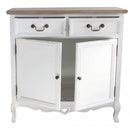 Credenza Cuore 86x37x85 h cm in Legno di paulownia Bianco