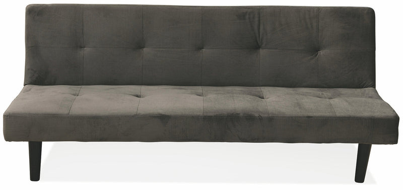 Divano Letto 2 Posti 166x77x65,5 cm in Velluto Soriani Marrone