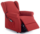 Poltrona Alzapersona Elettrica 1 Motore in Tessuto Elizabeth Rossa