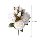 Set 3 Bouquet Artificiali Rose Anticato 39 cm 