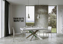 Tavolo Allungabile 200-460x90x77 cm Volantis Premium Bianco Frassino Telaio 4A 