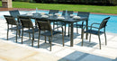 Tavolo da Giardino Allungabile 200/300x100x75 cm in Alluminio Grigio Antracite