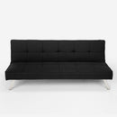 Divano Letto 172x74x75 cm in Tessuto Nero