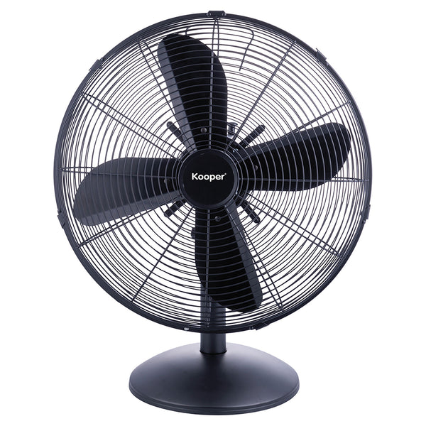 prezzo Ventilatore da Tavolo 4 Pale 3 Velocità 50W in Acciaio Laminato e Alluminio Nero