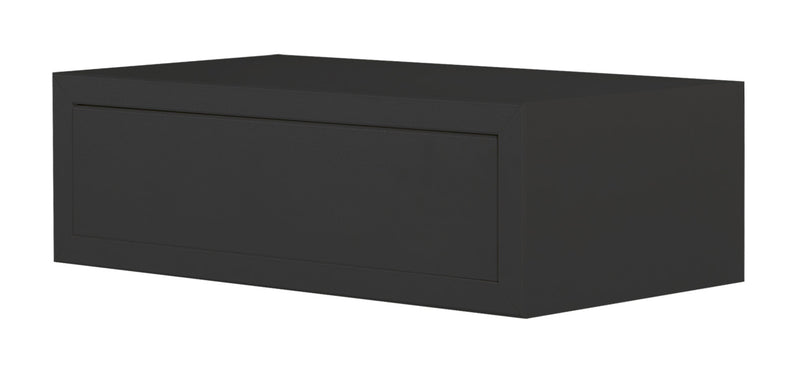 Mensola da Parete 1 Cassetto 45x13,4x23,7 cm in Fibra di Legno Lego Maxi Nero