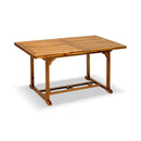 Tavolo da Giardino Estensibile Rettangolare in Legno Acacia Taddei Toba 150 E