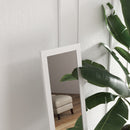 Specchio con Cornice con Piedini e Ganci per Utilizzo a Muro o a Parete 37x40x155 cm  in MDF 