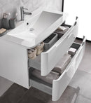 Mobile da Bagno sospeso Palma 01 Bianco Laccato TFT