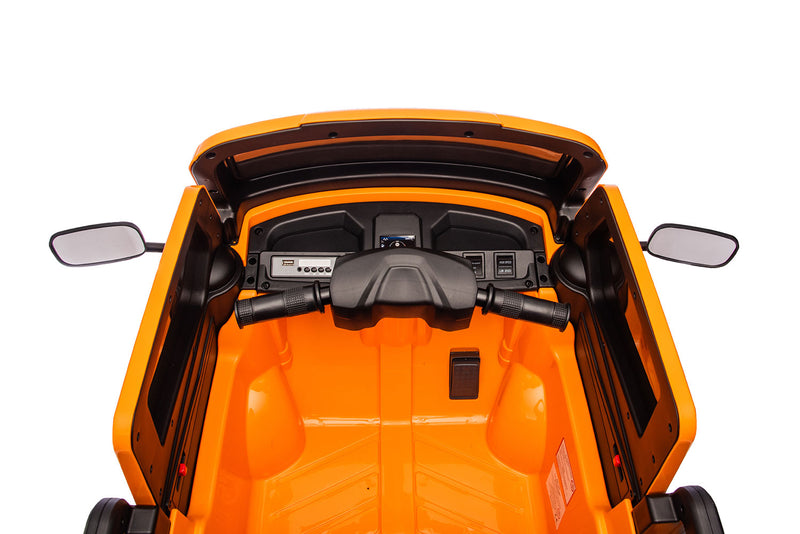 Macchina Elettrica per Bambini Licenza Piaggio Apecar 12V Arancione