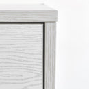 Mobile cassettiera 6 cassetti 68x40x115 cm in legno Rovere sbiancato