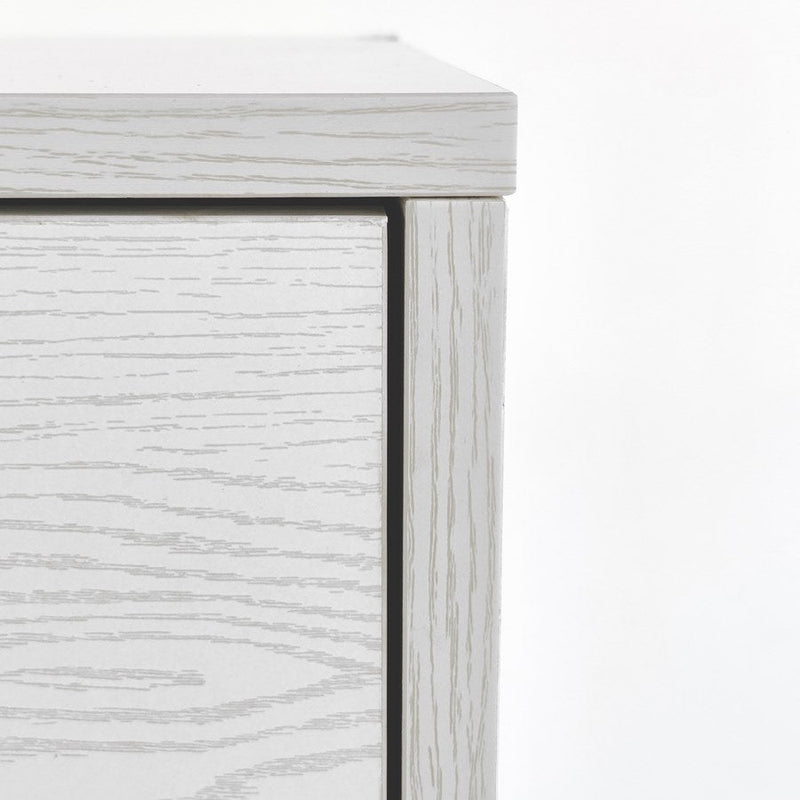 Mobile cassettiera 6 cassetti 68x40x115 cm in legno Rovere sbiancato