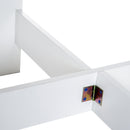 Tavolo Pieghevole Salvaspazio Bianco Rovere 103x76x73.5 cm 
