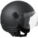 Casco Jet per Scooter Visiera Sagomata CGM Florida 109A Nero Opaco