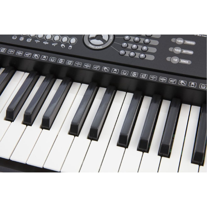 Tastiera Elettronica 61 Tasti Piano Digitale 255 Ritmi 255 Toni Kooper  Nera