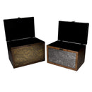 Set 2 Scatole in legno rettangolare 