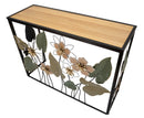 Console Spring 108x36,8x80 cm in Ferro e MDF e Vetro Multicolor      