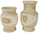 Vaso maxi anfora in legno Ø37,5xh27 cm