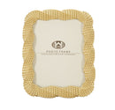 Cornice Bead Oro 20x2x25,3 cm in Poliresina e Vetro