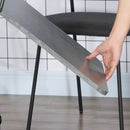 Tavolo Pieghevole a Ribalta 120x60x76.5 cm con 2 Cassetti e Armadietto in Legno Effetto Cemento Grigio      