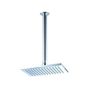 Soffione Doccia Rettangolare da Soffitto in Ottone Linear Cromato