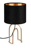 Lampada da Tavolo da Interno Attacco E14 in Metallo Oro