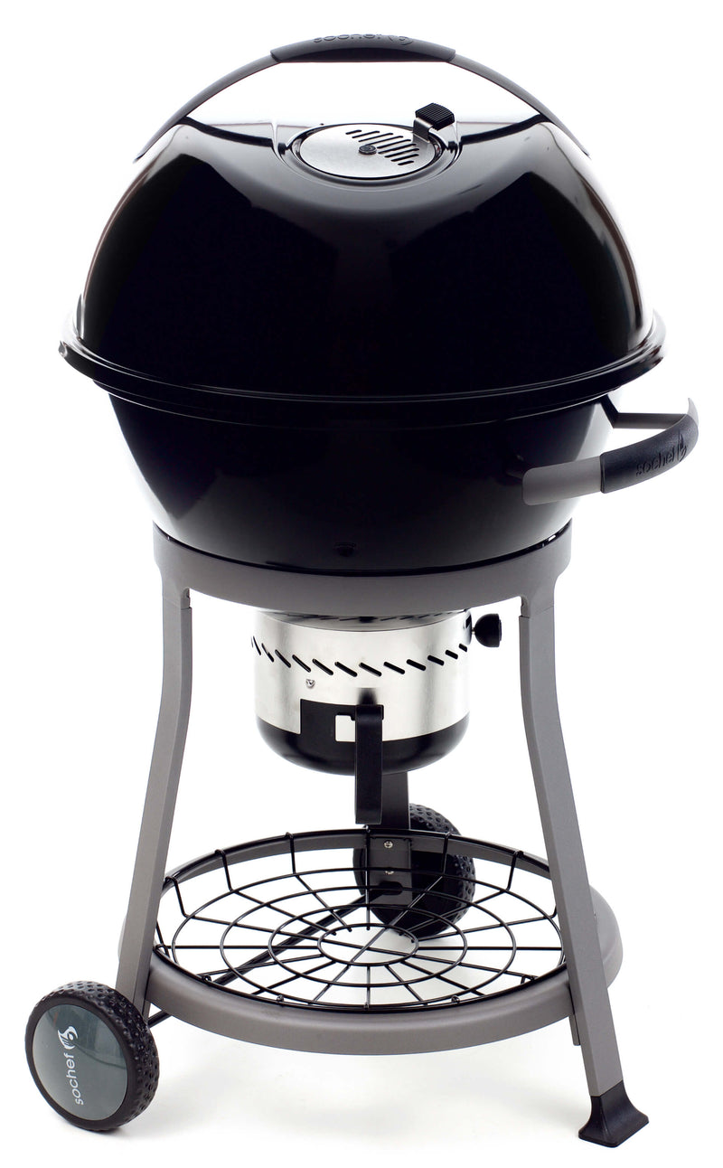 Barbecue a Carbone in Smalto Porcellanato Sochef Grande Pupo Nero