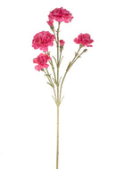 Set 8 Fiori Artificiali di Garofanello Altezza 62 cm Rosa