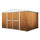 Gartenkastenhaus aus Stahlblech Werkzeughalter 360x345x212 cm Enaudi Legno