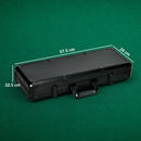 Set Poker con 500 Fiches 2 Mazzi di Carte 5 Dadi Pulsanti e Valigetta Protettiva in Alluminio Nero      