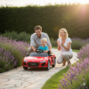 Macchina Elettrica per Bambini 12V Licenza Ufficiale Audi R8 New Spyder con Telecomando e Sedile in pelle Rosso