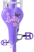 Bicicletta per Bambine 20" Freni Vbrake con Cestino e Portapacchi Viola e Bianco