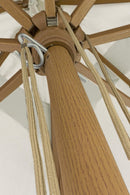 Ombrellone da Giardino 3x4 m Palo Ø48 mm Eclipse Naturale in Alluminio