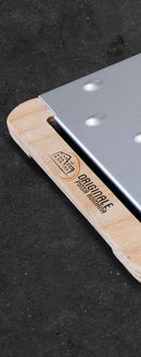 Tagliere da Cucina 48X21,5 cm In Legno e Acciaio Giusto