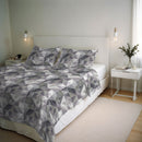 Copripiumino con Stampa sul Sacco e Federe Linea River Sepik Grey Varie Misure