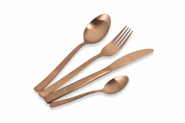 Service Besteckset 24-teilig aus mattiertem Kupferstahl Villa d'Este Home Tivoli Lexington online