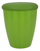 Sgabello Contenitore Easy Verde Ø38x45 cm ABS e PU