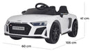 Macchina Elettrica per Bambini 12V con Licenza Audi R8 Spyder Rosa