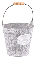 Secchio Garden Ø13,5x12,5 cm in Metallo Grigio