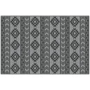 Tappeto Moderno 182x274 cm in Polipropilene Nero e Grigio
