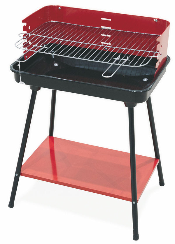 Rechteckiger Holzkohlegrill 58x38 cm Soriani Sun-day Red online
