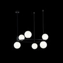 Lampada pendente Modern in Metallo Ring Nero