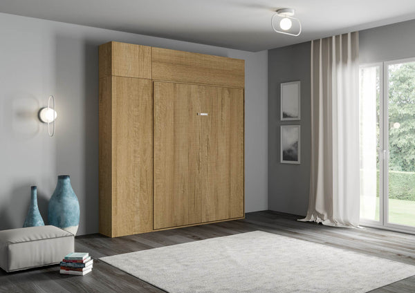 sconto Letto Matrimoniale a Scomparsa Salvaspazio Kentaro H250 cm Marrone