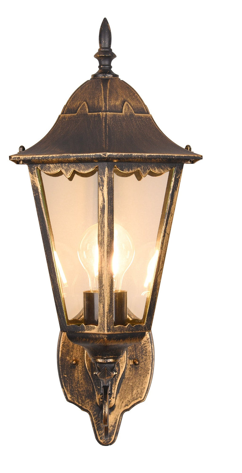 Applique da Esterno Attacco E27 in Alluminio Ruggine