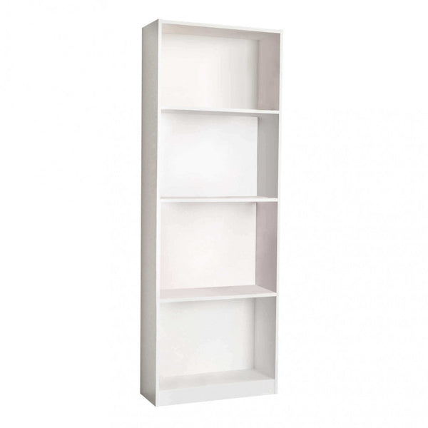 acquista Line Bücherregal 60x24x170 h cm aus weißer Bilaminat-Spanplatte