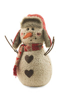 Set 2 Pupazzi di Neve in Stoffa H43 cm Soriani