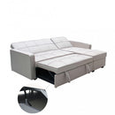 Divano Letto Cedric 208x87/145x88 cm  in Tessuto Tortora