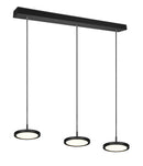 Lampada a Sospensione da Interno a LED in Metallo Nero Opaco